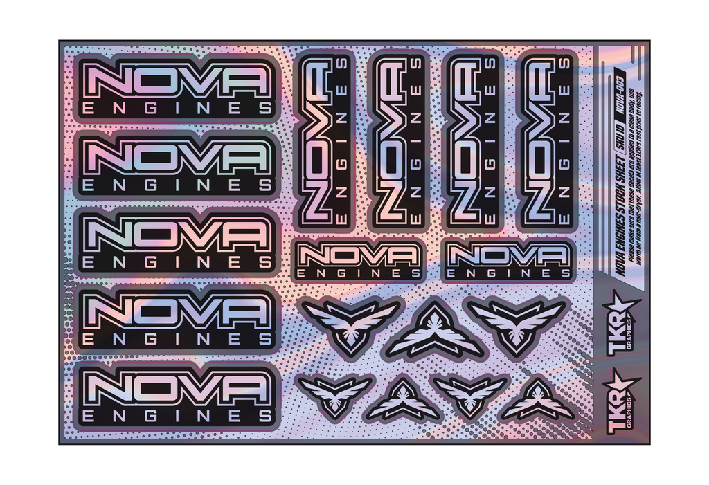 HOLOGRAPHIC NOVA ENGINES A5 STOCK SHEET