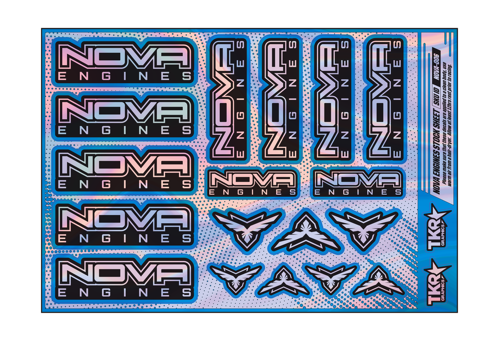 HOLOGRAPHIC NOVA ENGINES A5 STOCK SHEET