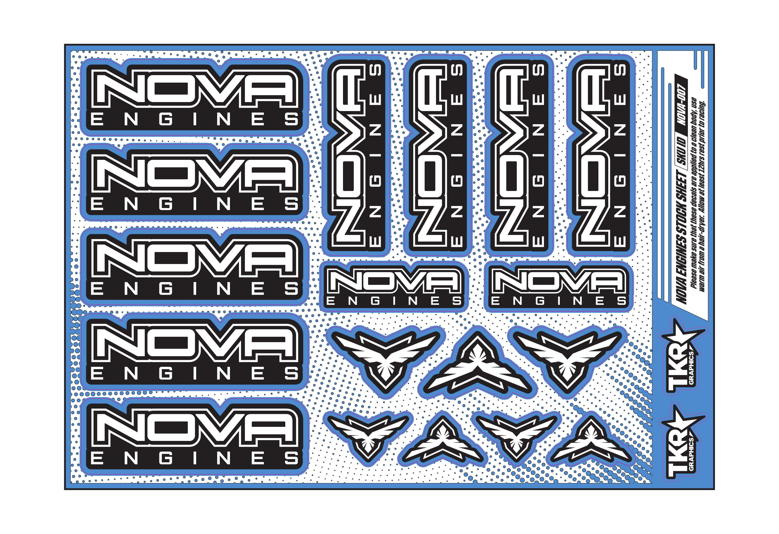 NOVA ENGINES A5 STOCK SHEET