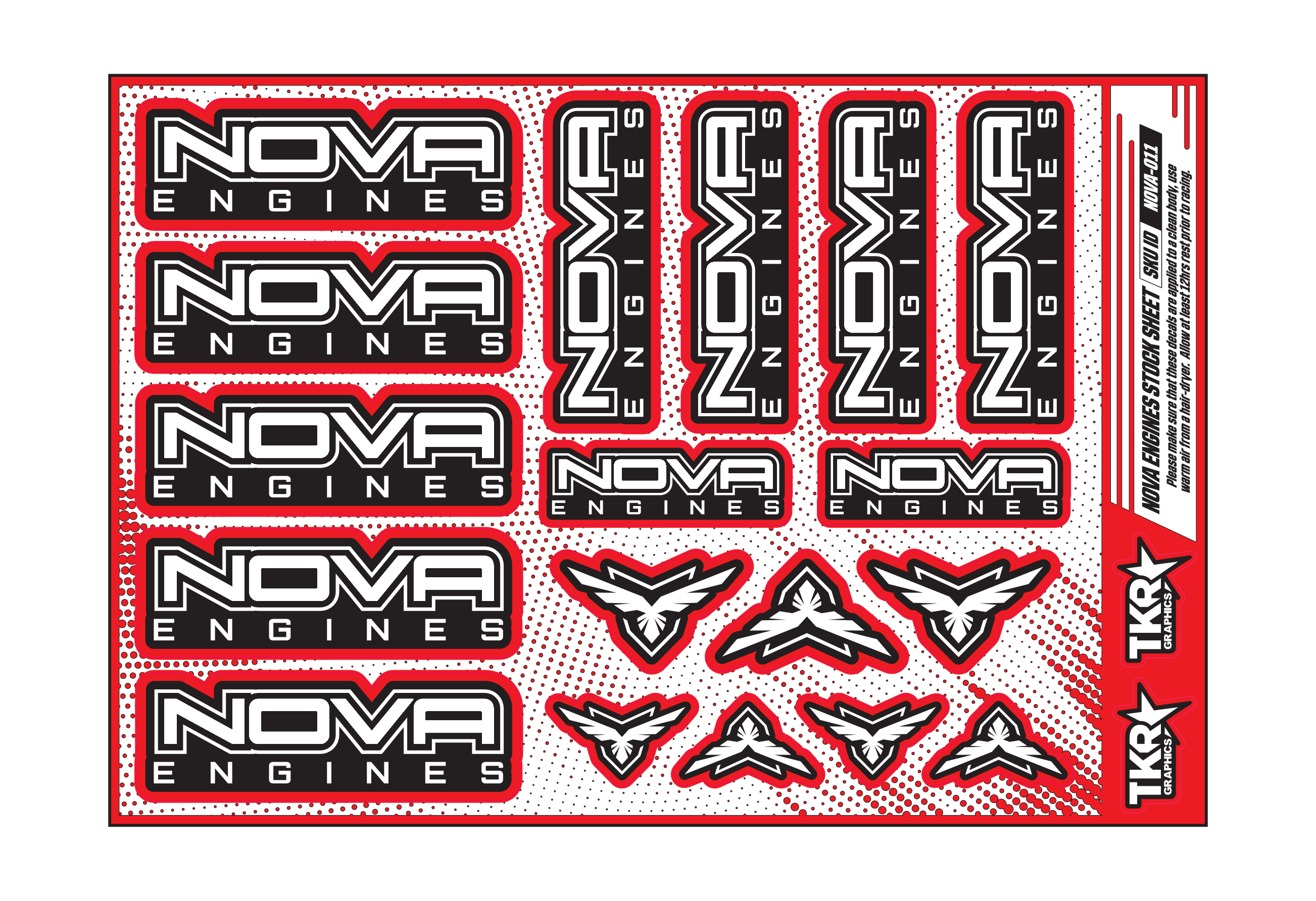 NOVA ENGINES A5 STOCK SHEET