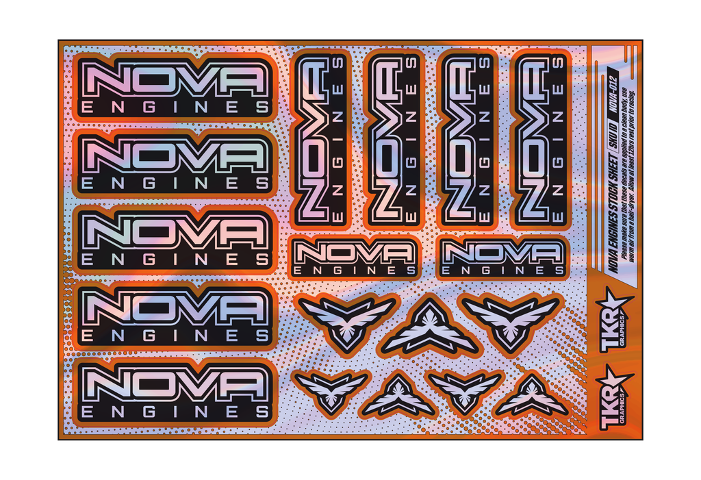 HOLOGRAPHIC NOVA ENGINES A5 STOCK SHEET