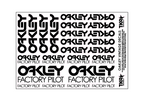 OAKLEY VINTAGE A5 SHEET ON CLEAR VINYL