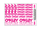 OAKLEY VINTAGE A5 SHEET ON CLEAR VINYL