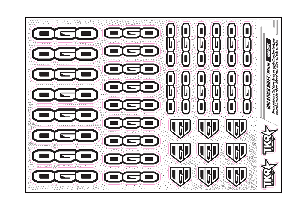 OGO A5 STOCK SHEET