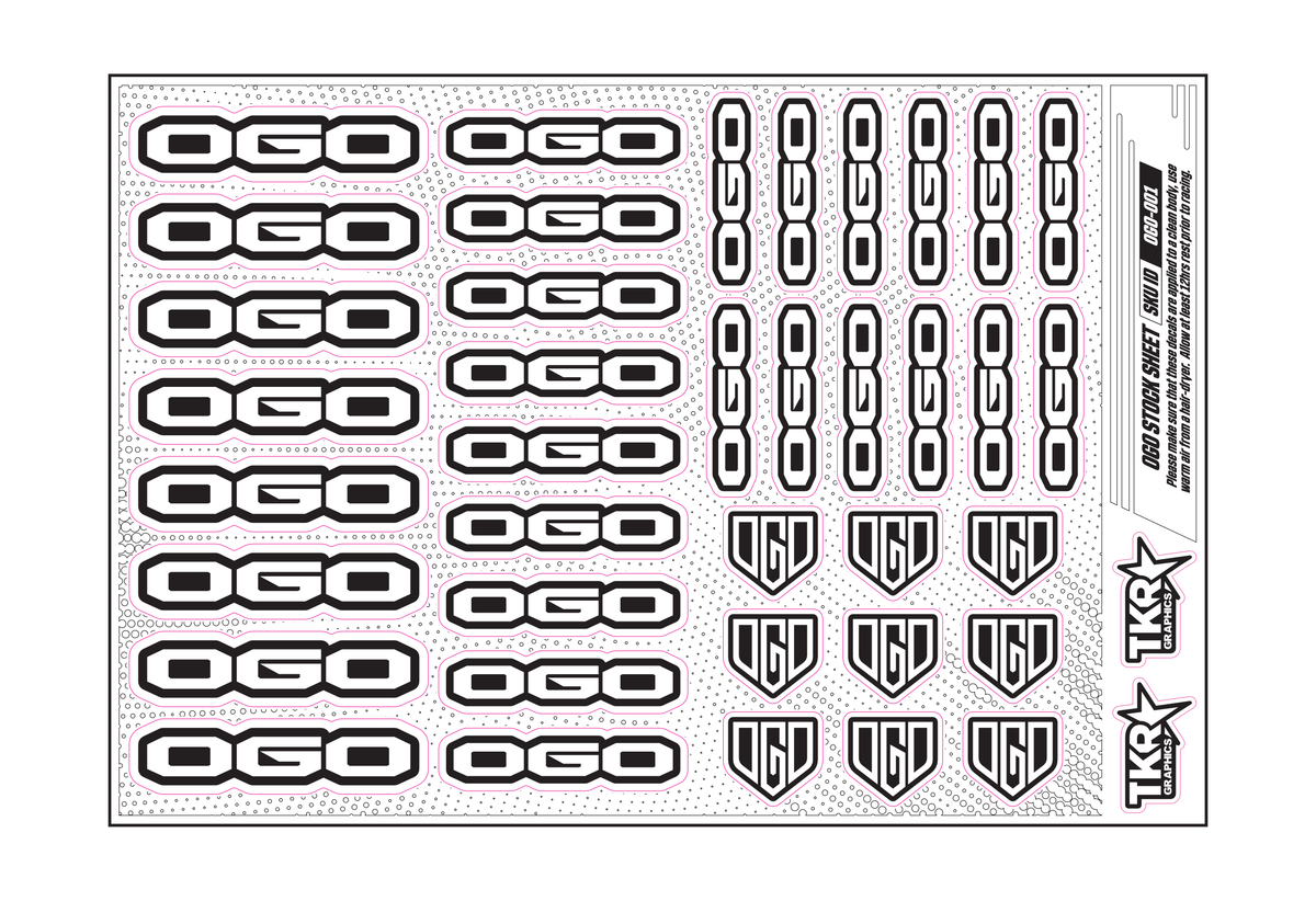 OGO A5 STOCK SHEET