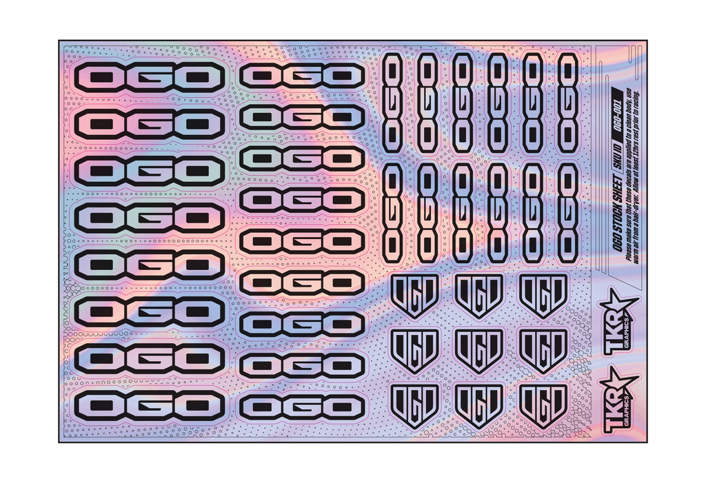 HOLOGRAPHIC OGO A5 STOCK SHEET