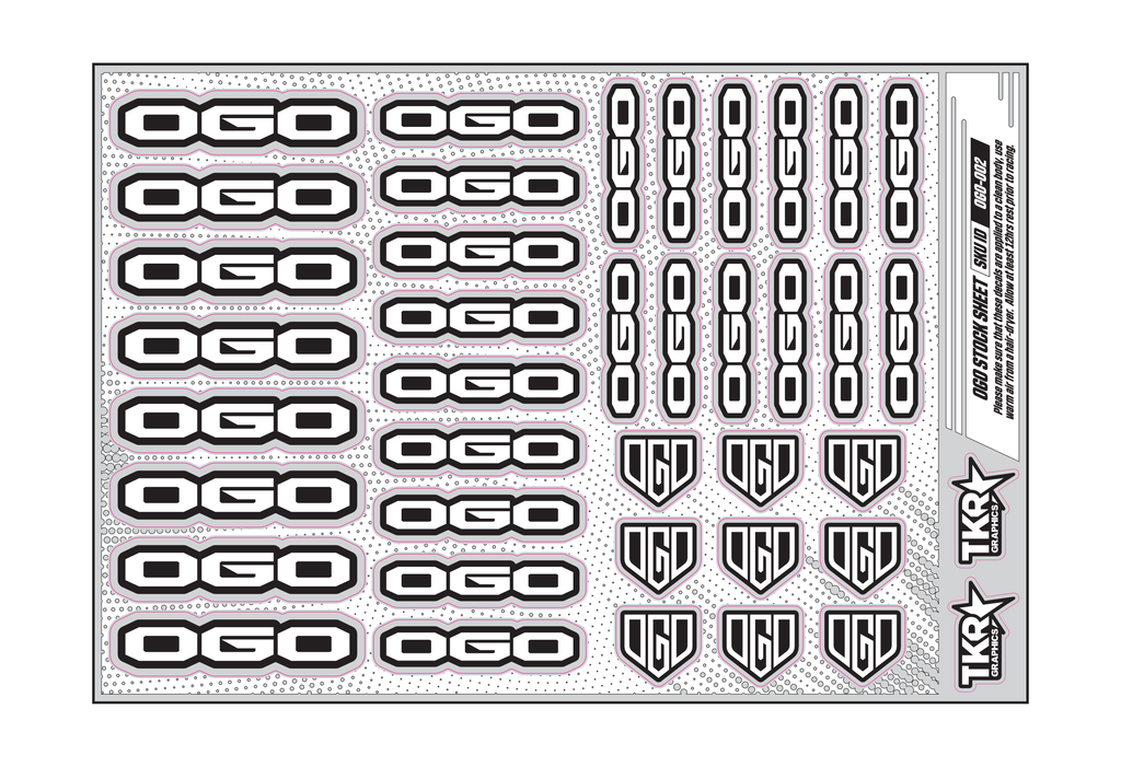 OGO A5 STOCK SHEET