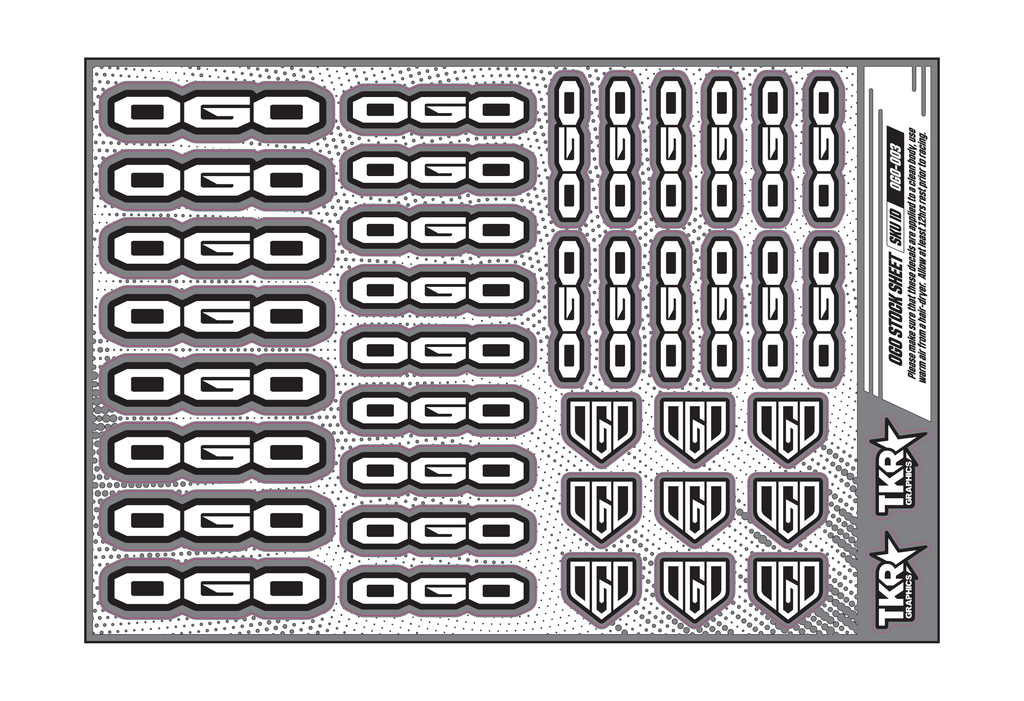 OGO A5 STOCK SHEET