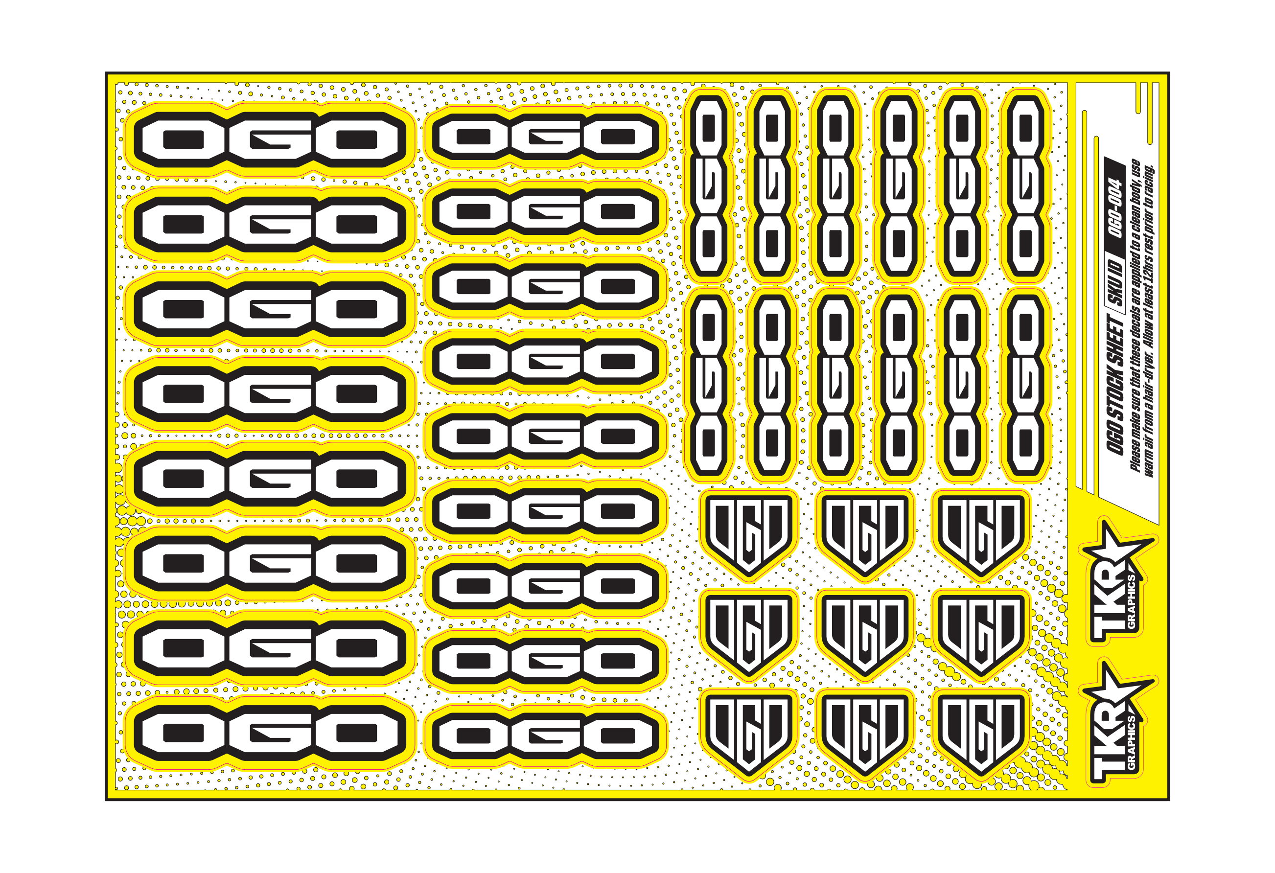 OGO A5 STOCK SHEET