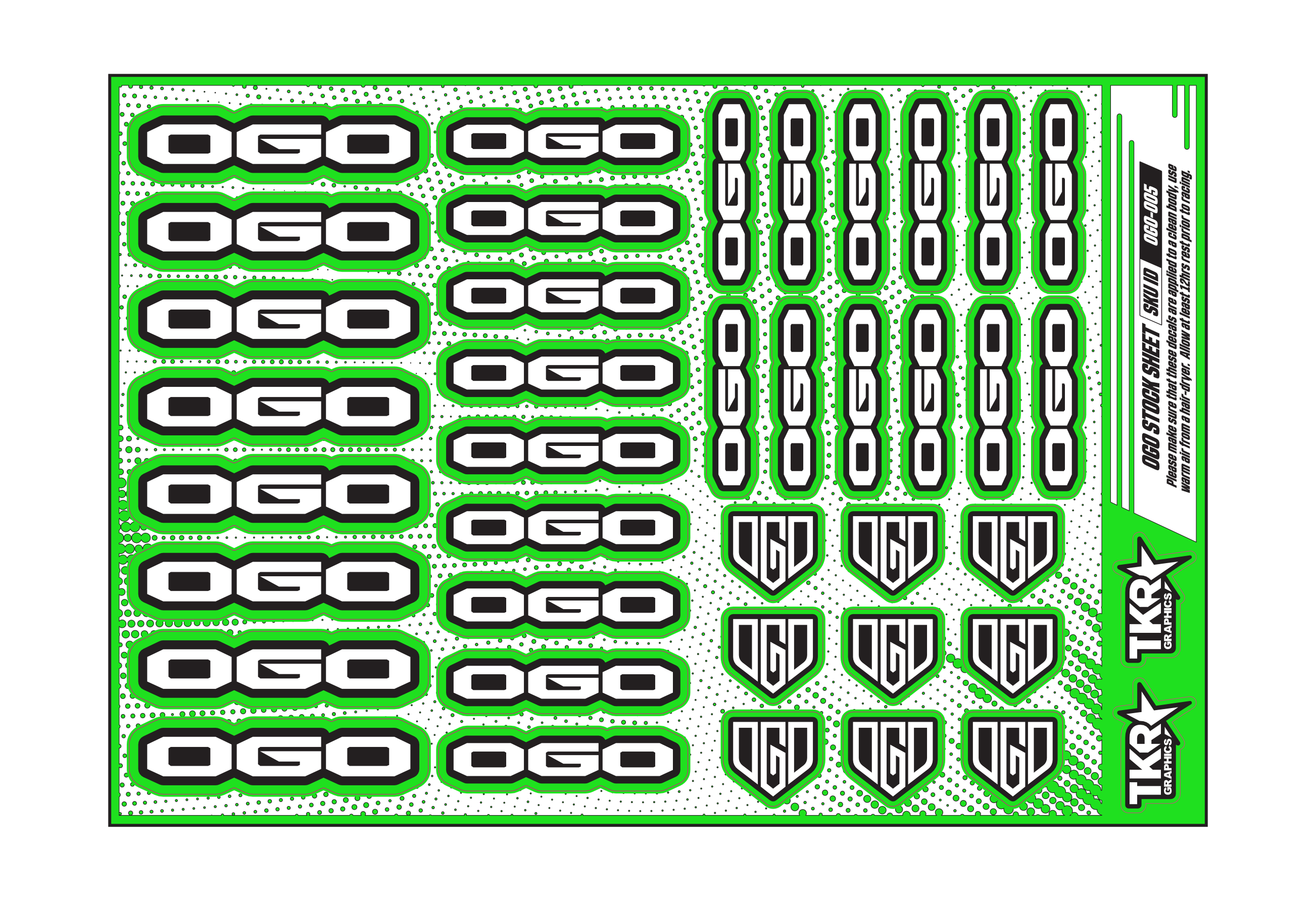 OGO A5 STOCK SHEET
