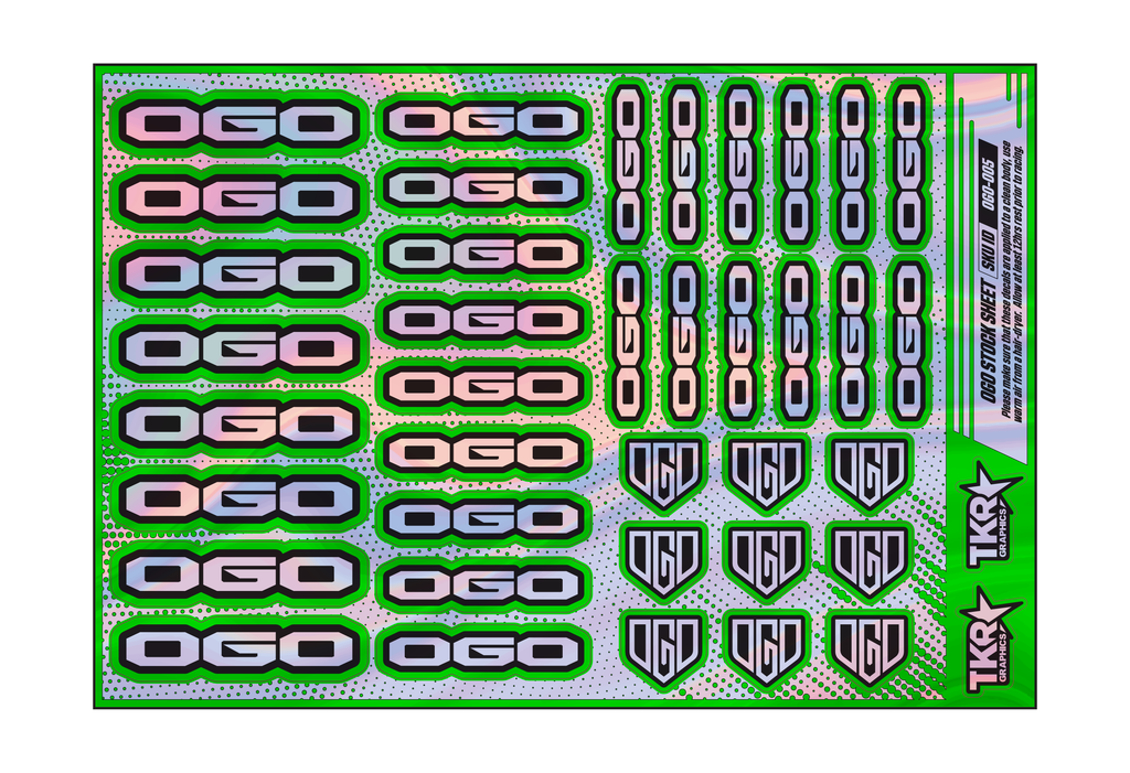 HOLOGRAPHIC OGO A5 STOCK SHEET