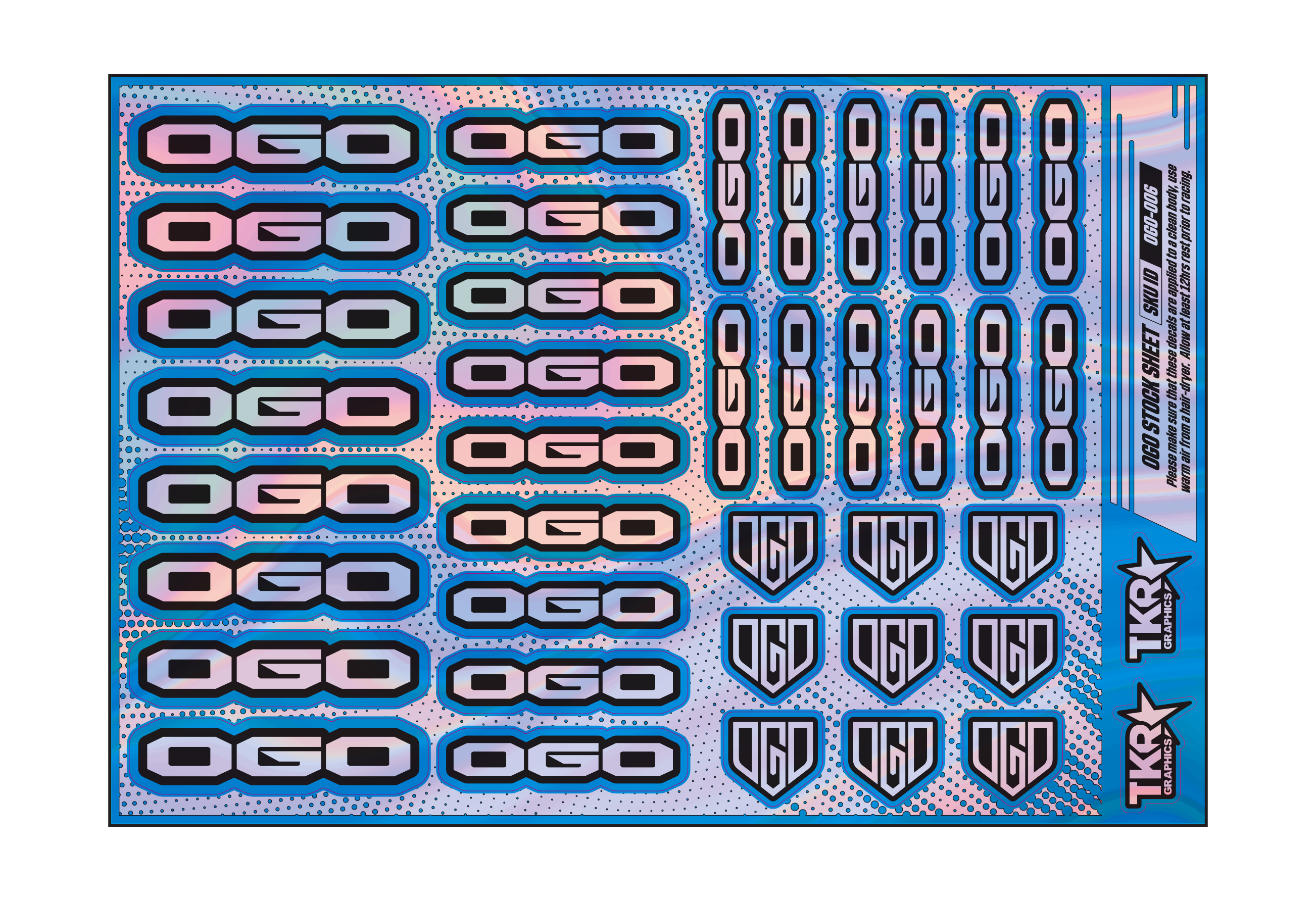 HOLOGRAPHIC OGO A5 STOCK SHEET