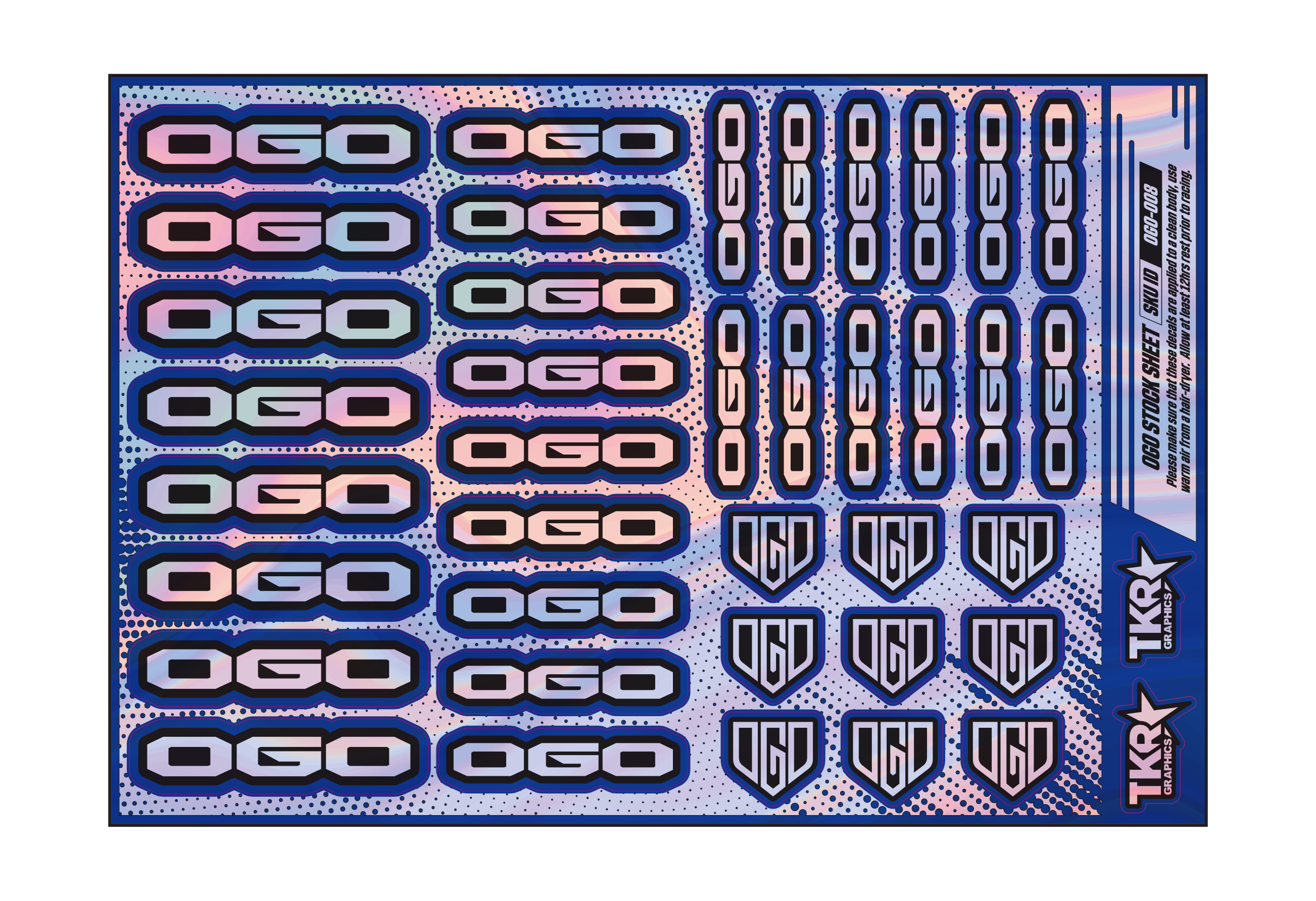 HOLOGRAPHIC OGO A5 STOCK SHEET