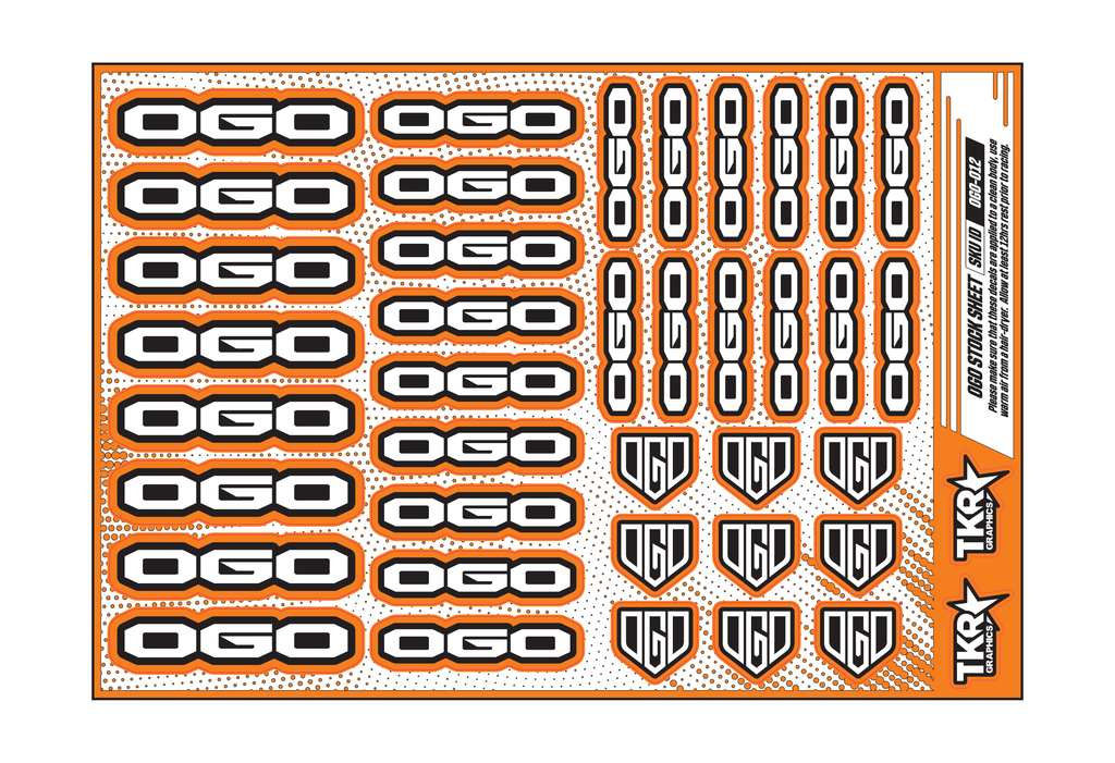 OGO A5 STOCK SHEET