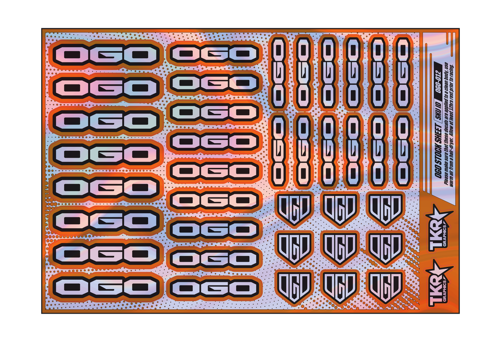 HOLOGRAPHIC OGO A5 STOCK SHEET