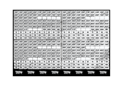 SHOCK AND DIFFERENTIAL OIL IDENTIFYING SHEET