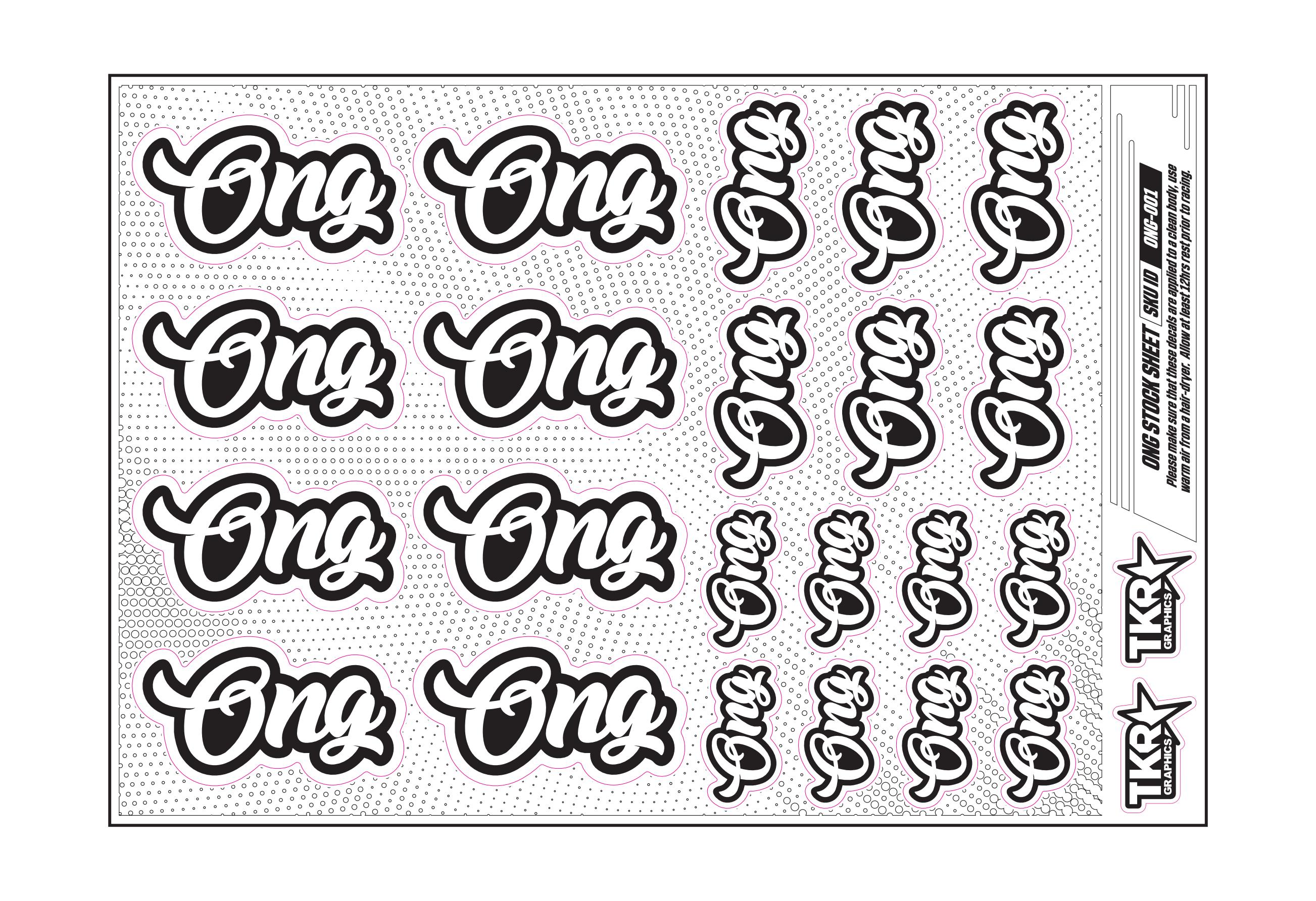 ONG A5 STOCK SHEET