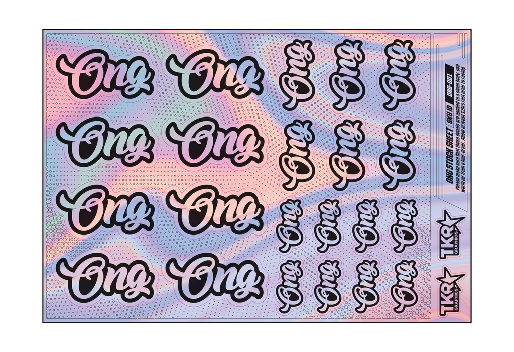 HOLOGRAPHIC ONG A5 STOCK SHEET