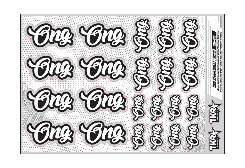ONG A5 STOCK SHEET