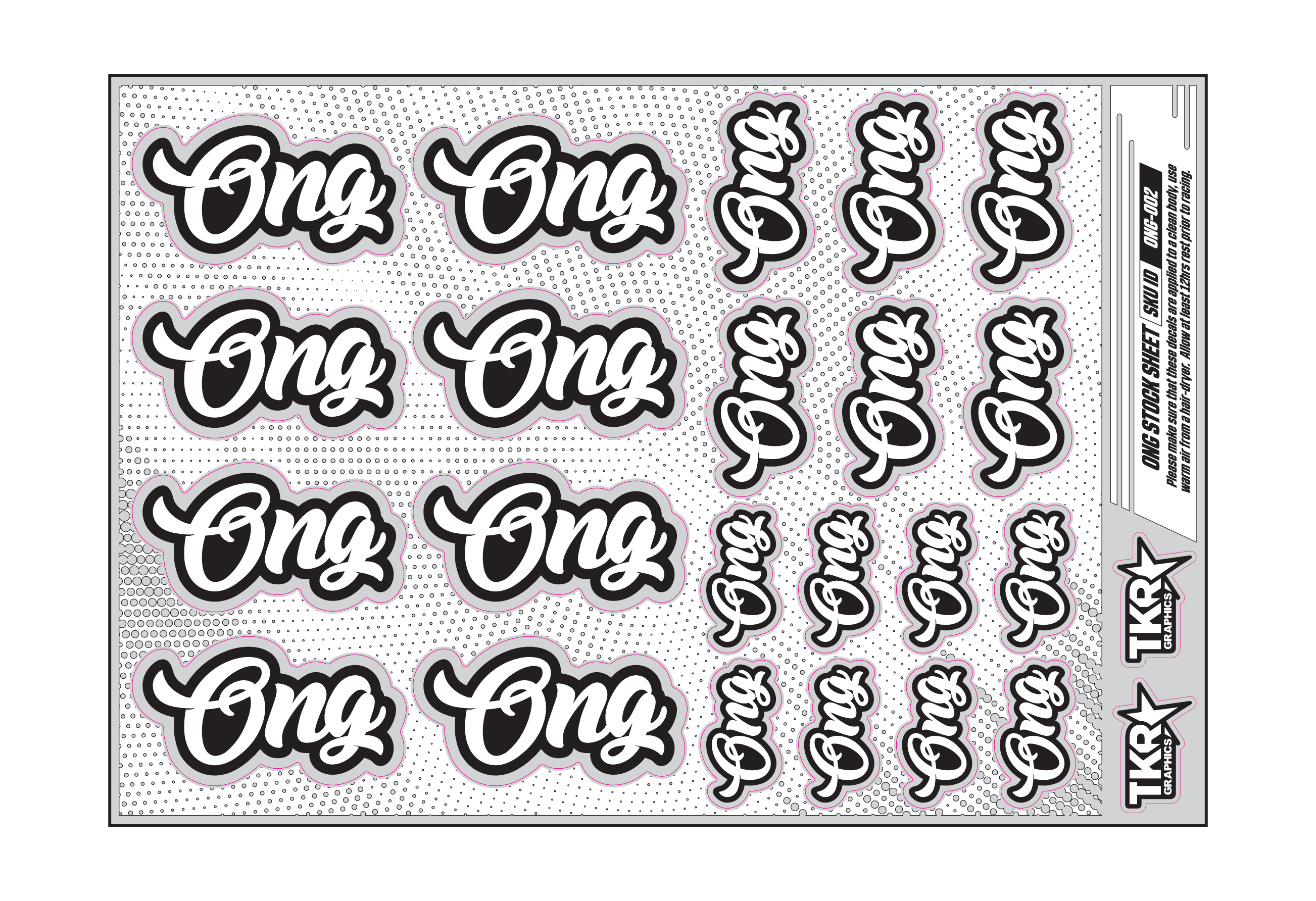 ONG A5 STOCK SHEET