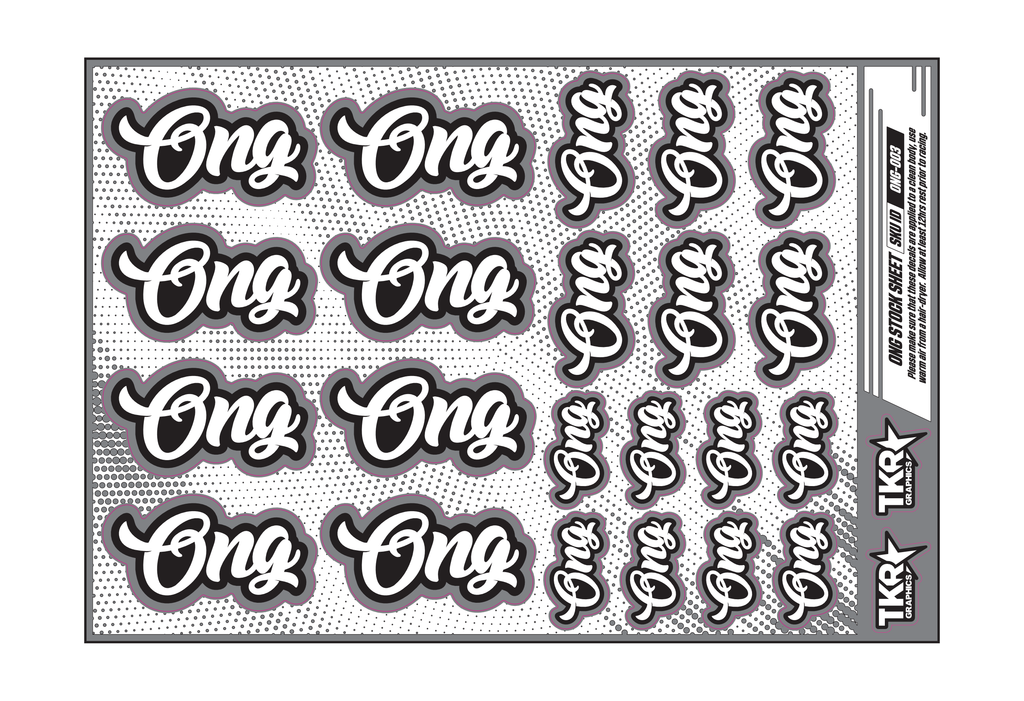 ONG A5 STOCK SHEET
