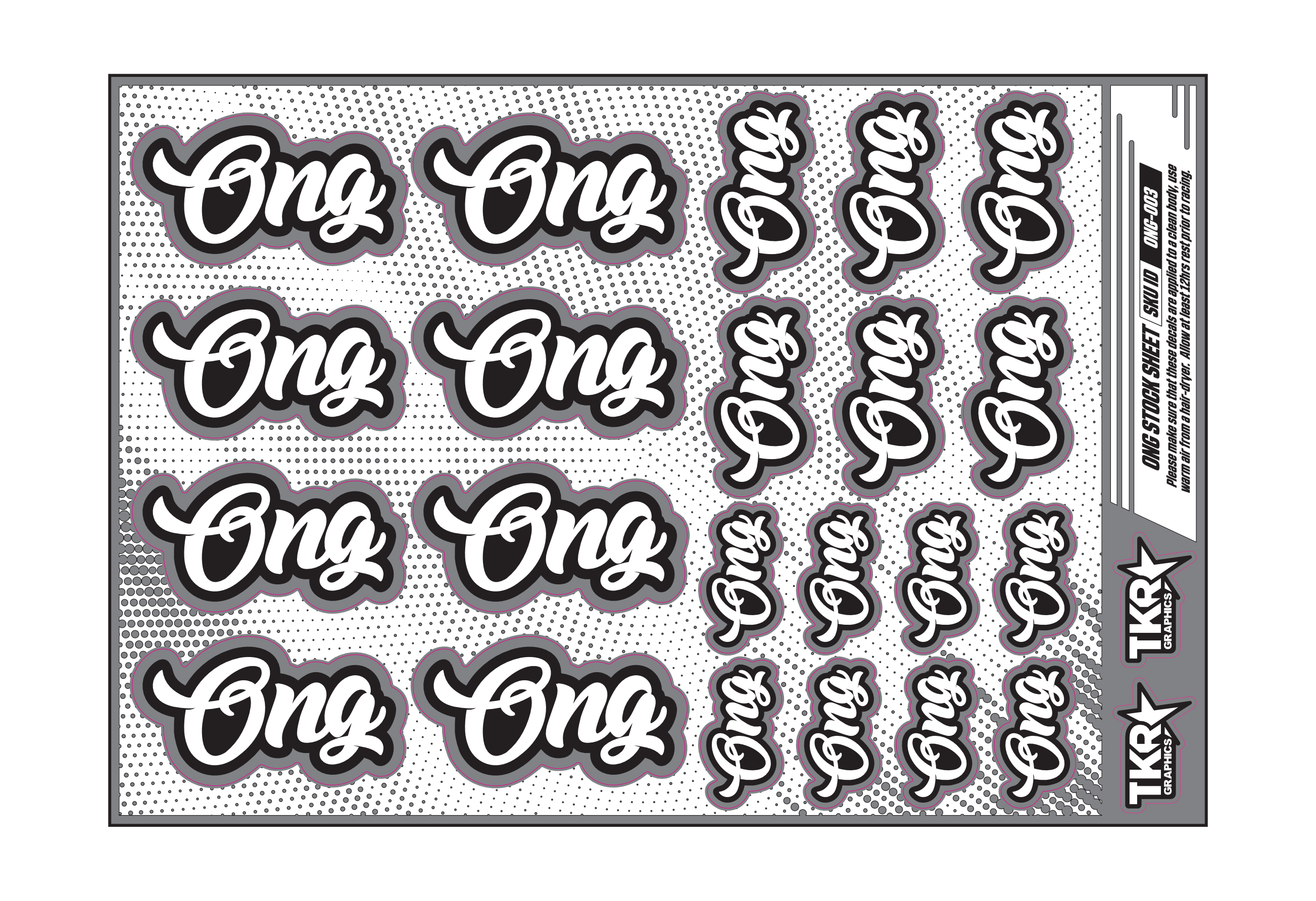 ONG A5 STOCK SHEET