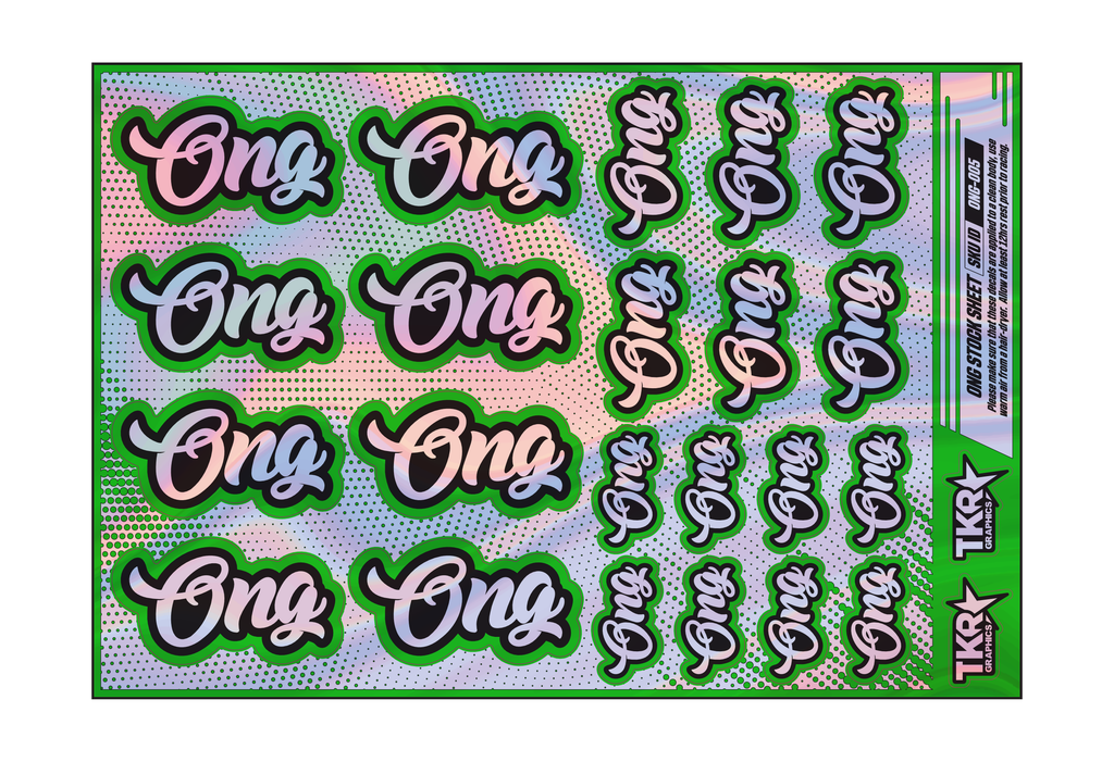 HOLOGRAPHIC ONG A5 STOCK SHEET