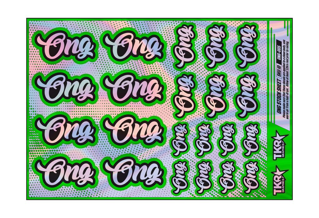 HOLOGRAPHIC ONG A5 STOCK SHEET