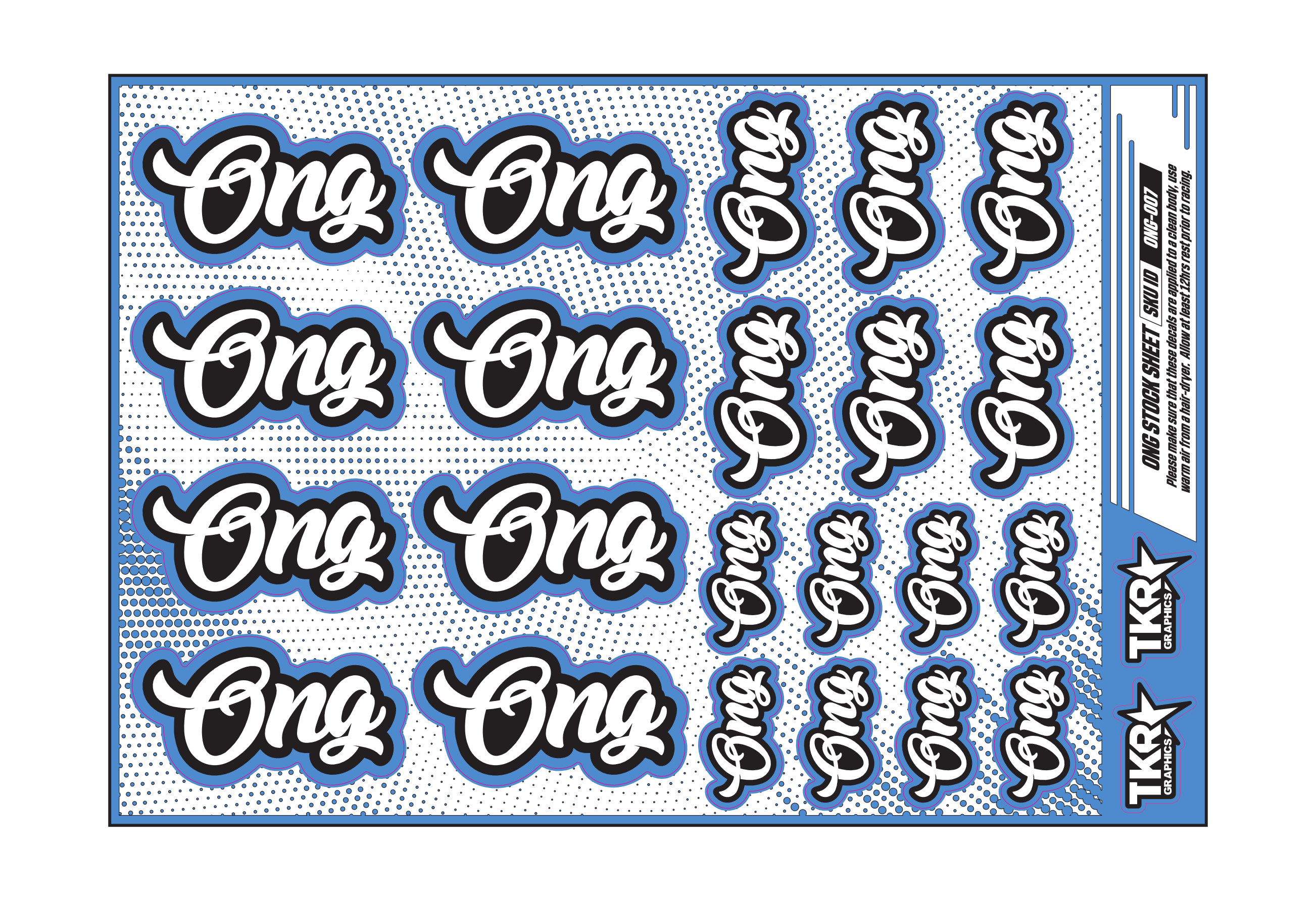 ONG A5 STOCK SHEET