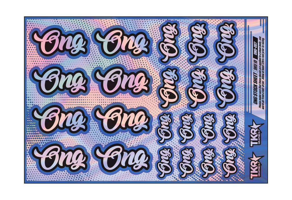 HOLOGRAPHIC ONG A5 STOCK SHEET