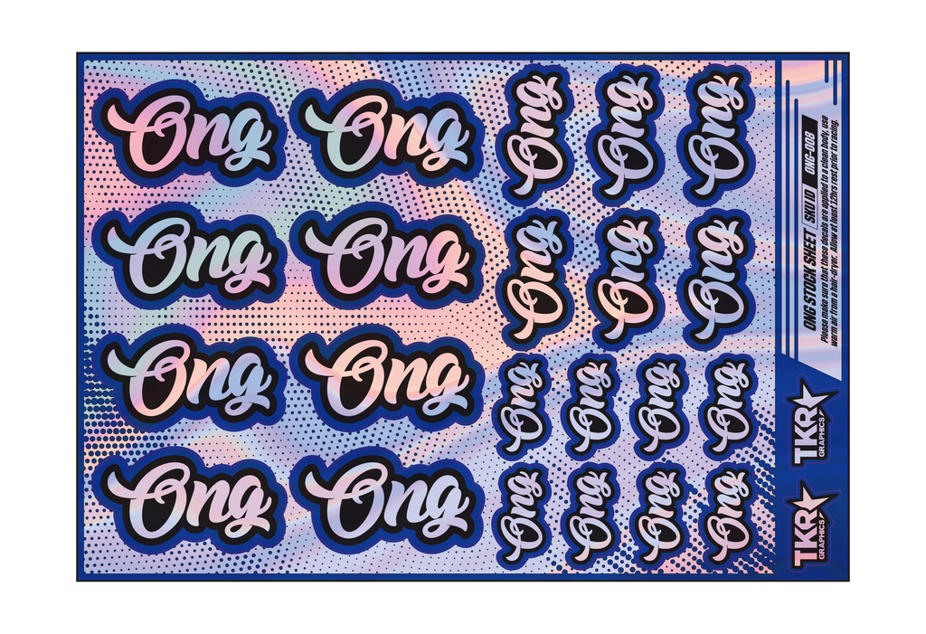 HOLOGRAPHIC ONG A5 STOCK SHEET