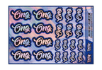 HOLOGRAPHIC ONG A5 STOCK SHEET