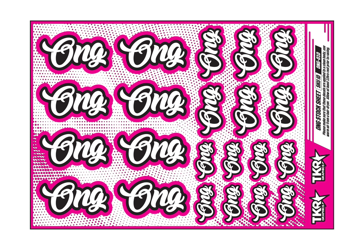 ONG A5 STOCK SHEET