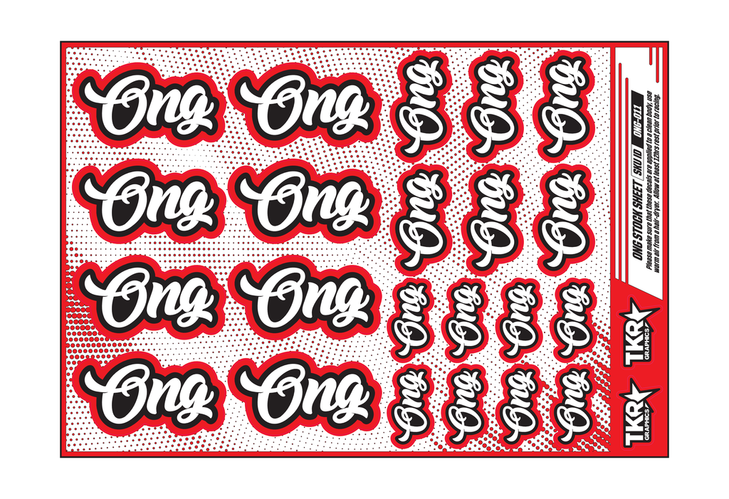 ONG A5 STOCK SHEET