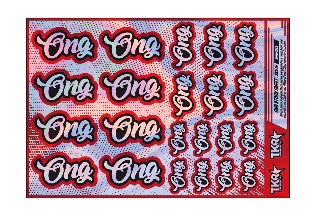 HOLOGRAPHIC ONG A5 STOCK SHEET