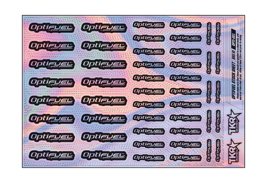 HOLOGRAPHIC OPTIFUEL A5 STOCK SHEET