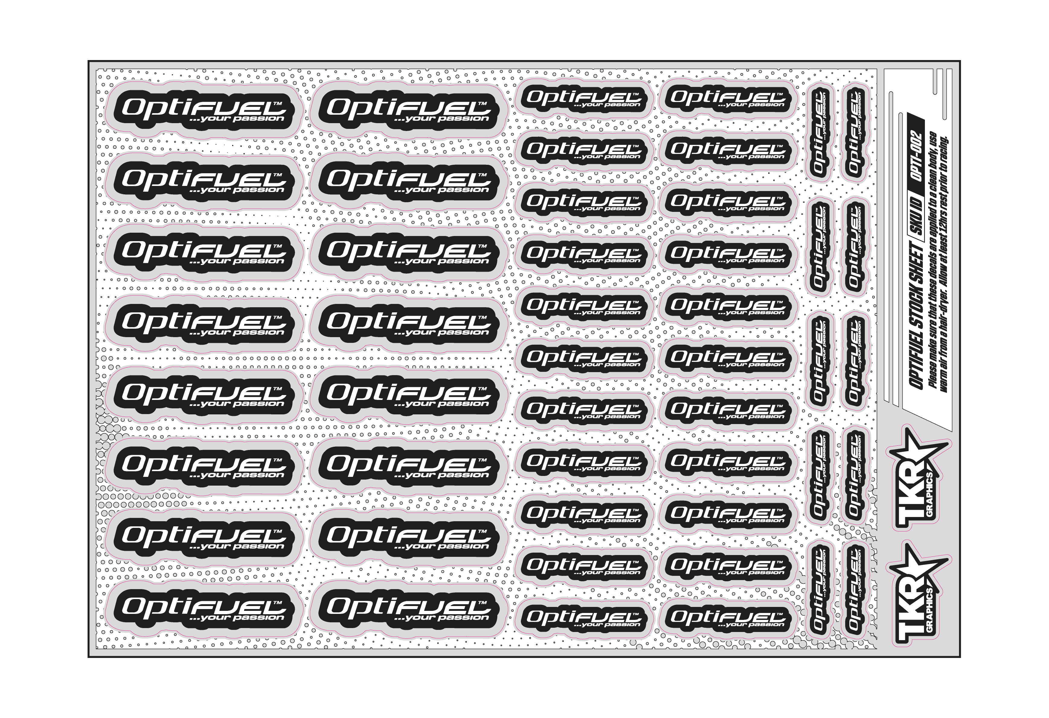 OPTIFUEL A5 STOCK SHEET