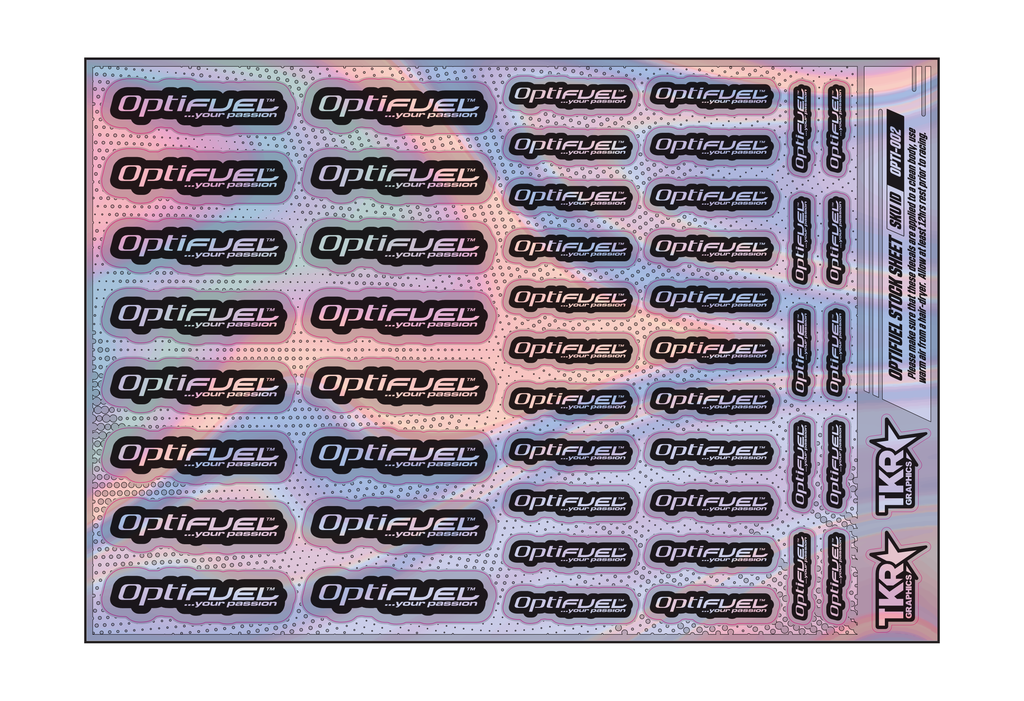 HOLOGRAPHIC OPTIFUEL A5 STOCK SHEET