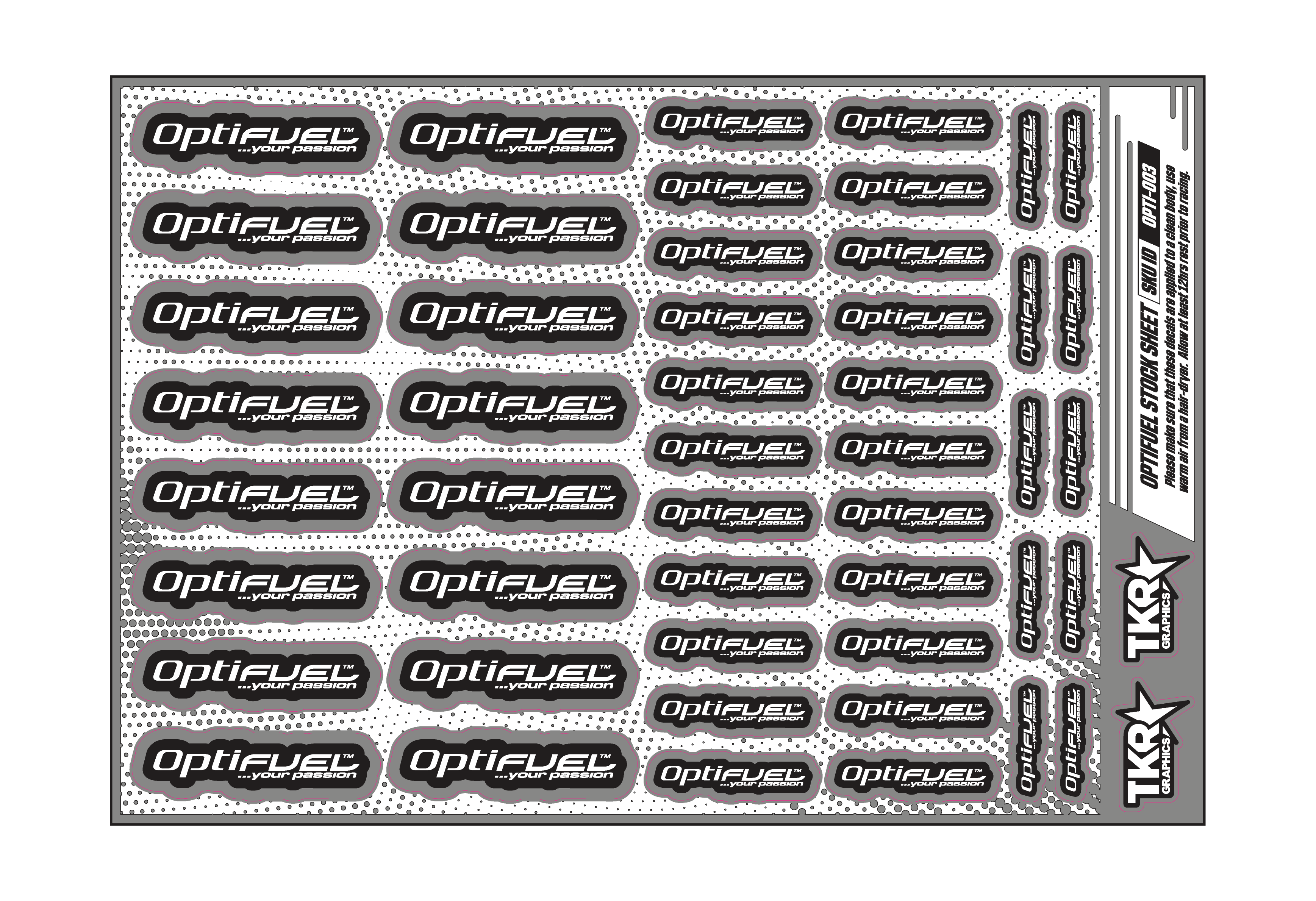 OPTIFUEL A5 STOCK SHEET