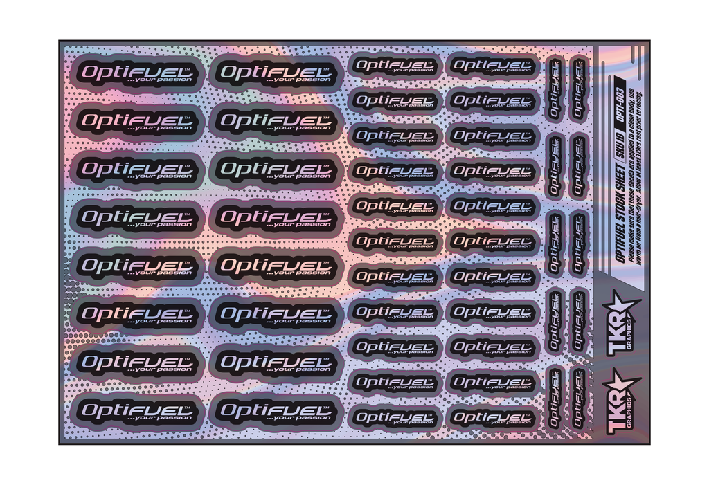 HOLOGRAPHIC OPTIFUEL A5 STOCK SHEET