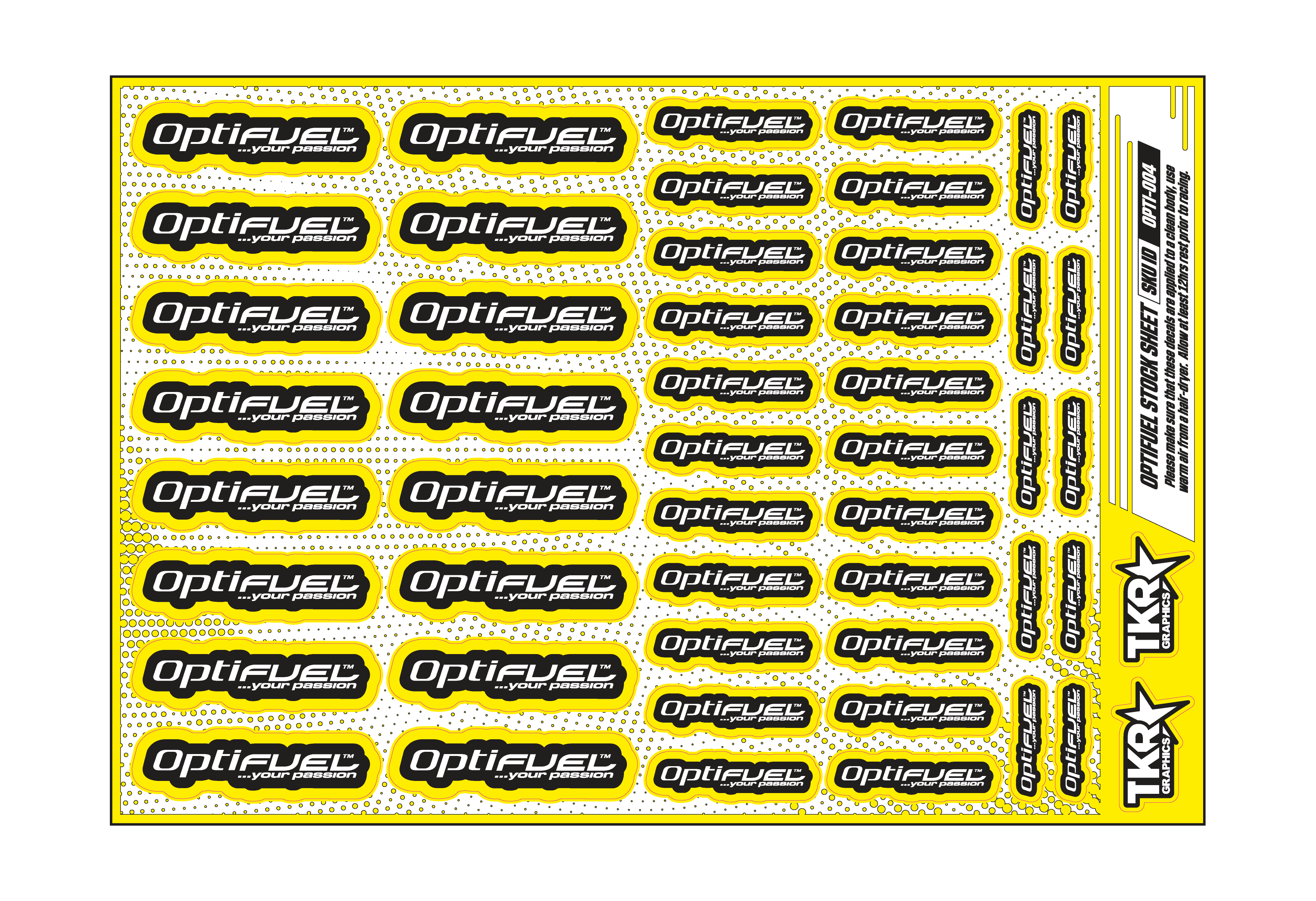 OPTIFUEL A5 STOCK SHEET