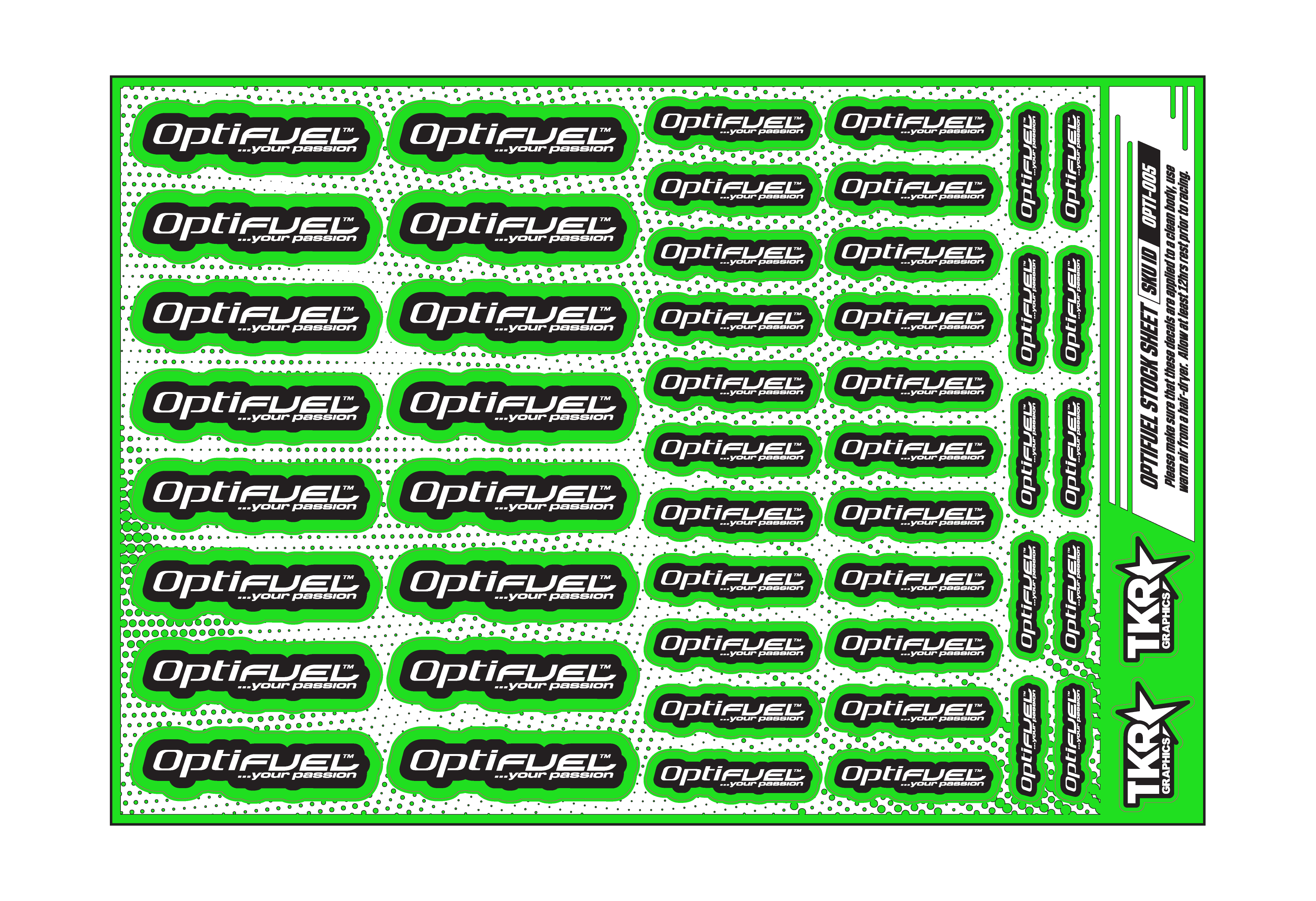 OPTIFUEL A5 STOCK SHEET