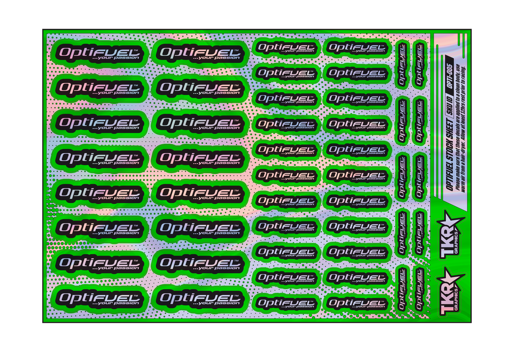 HOLOGRAPHIC OPTIFUEL A5 STOCK SHEET