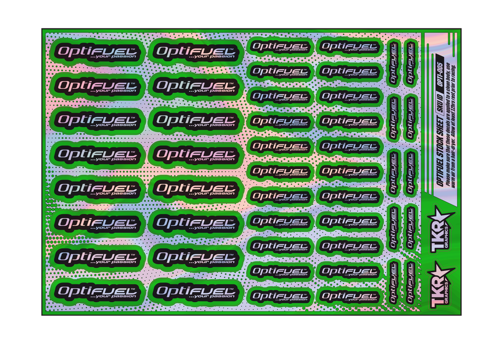 HOLOGRAPHIC OPTIFUEL A5 STOCK SHEET
