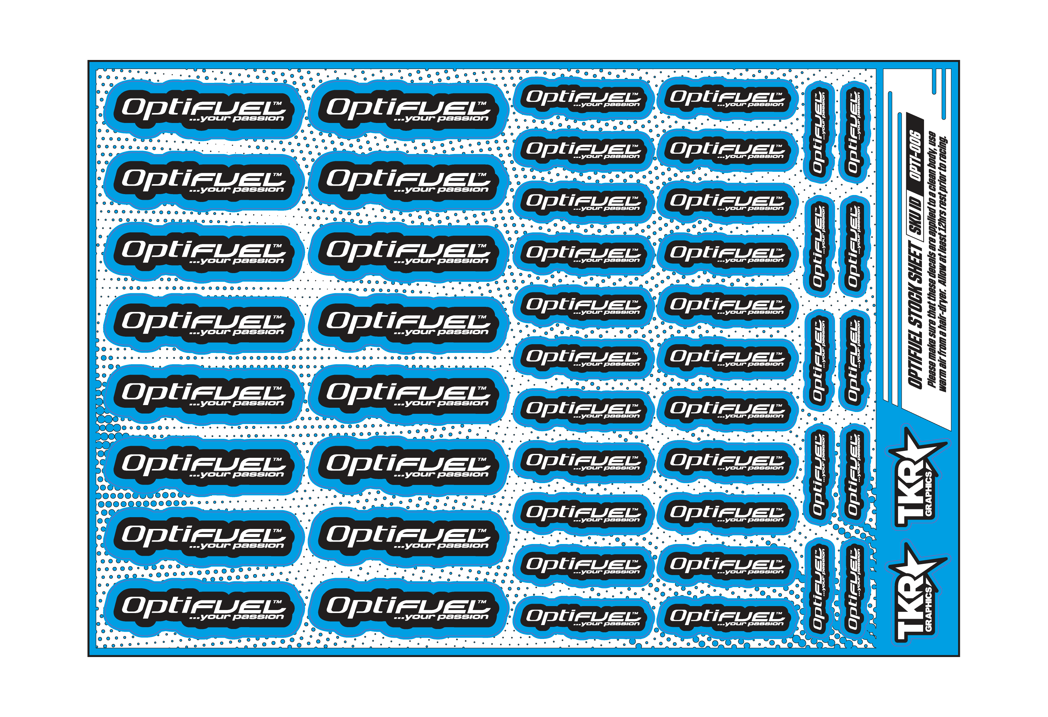 OPTIFUEL A5 STOCK SHEET