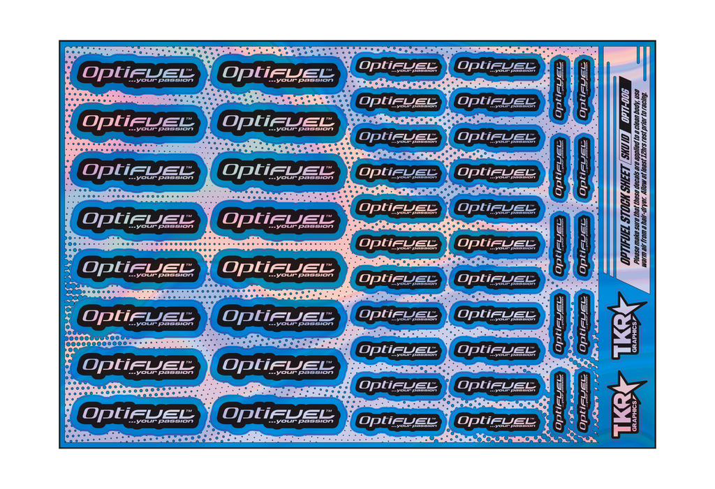 HOLOGRAPHIC OPTIFUEL A5 STOCK SHEET