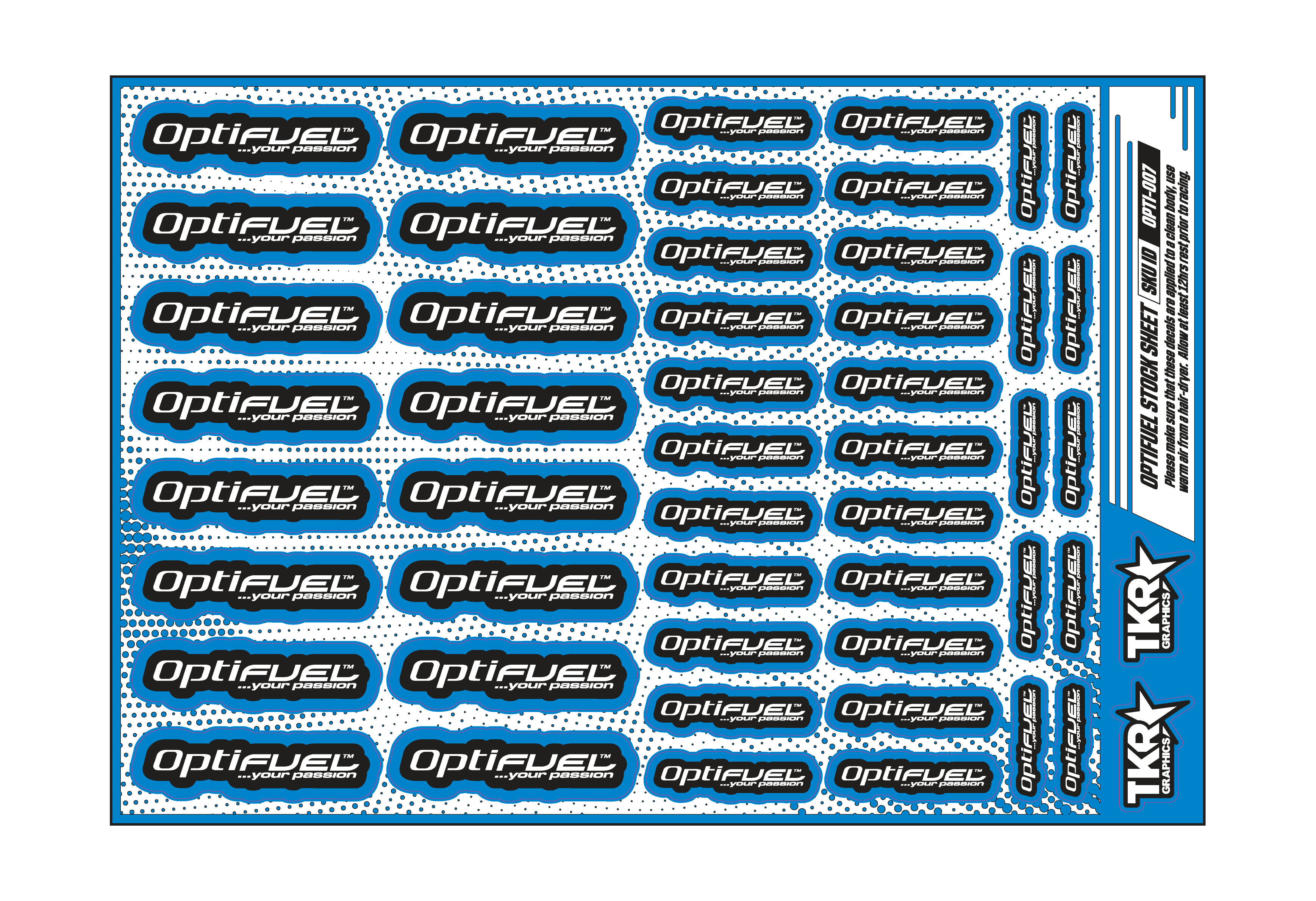 OPTIFUEL A5 STOCK SHEET