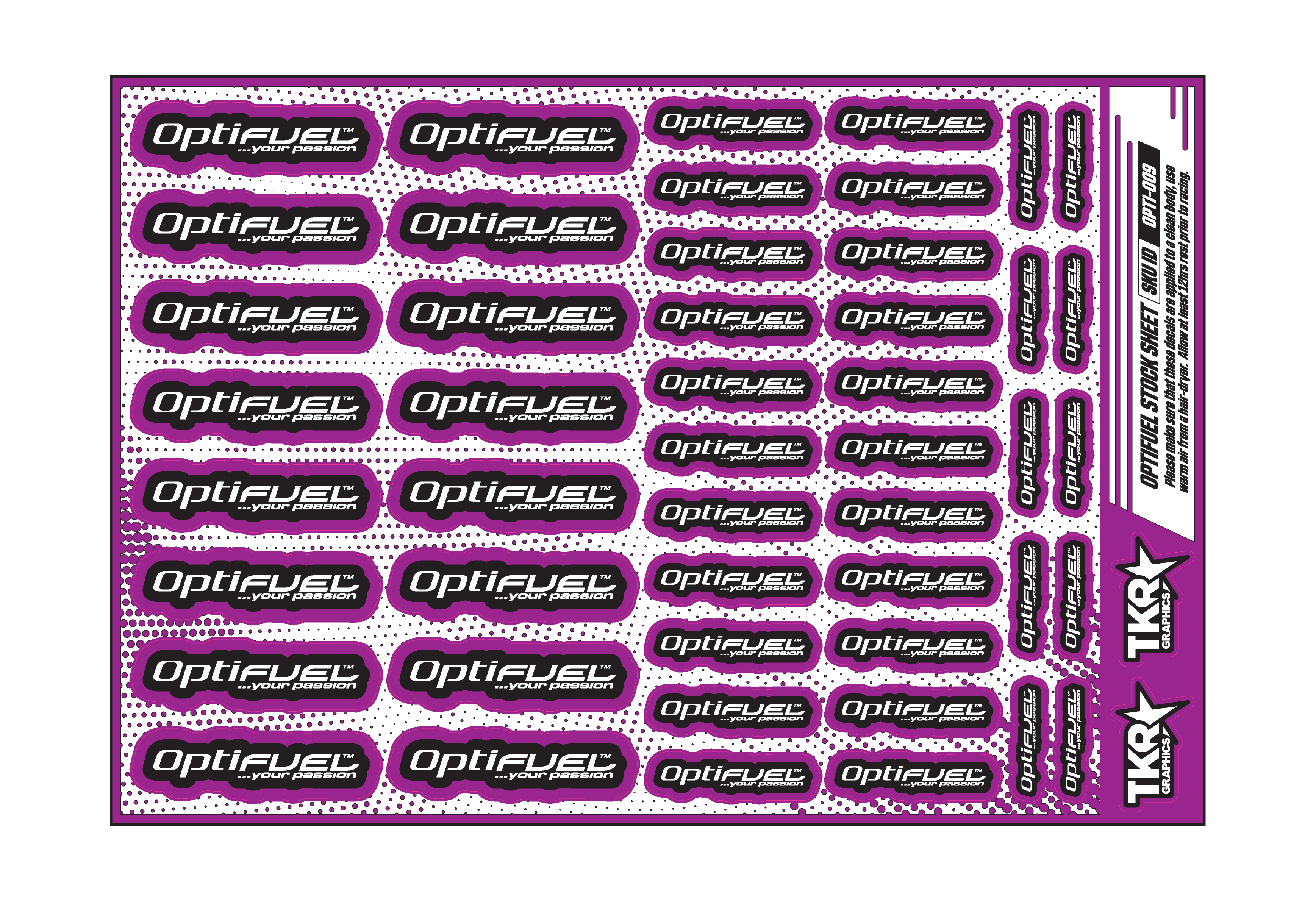 OPTIFUEL A5 STOCK SHEET