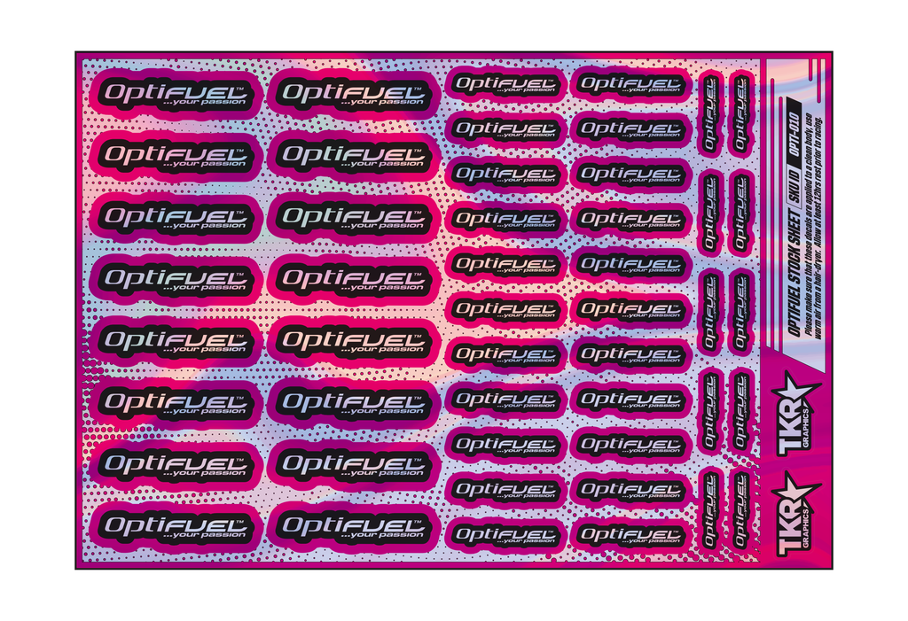 HOLOGRAPHIC OPTIFUEL A5 STOCK SHEET