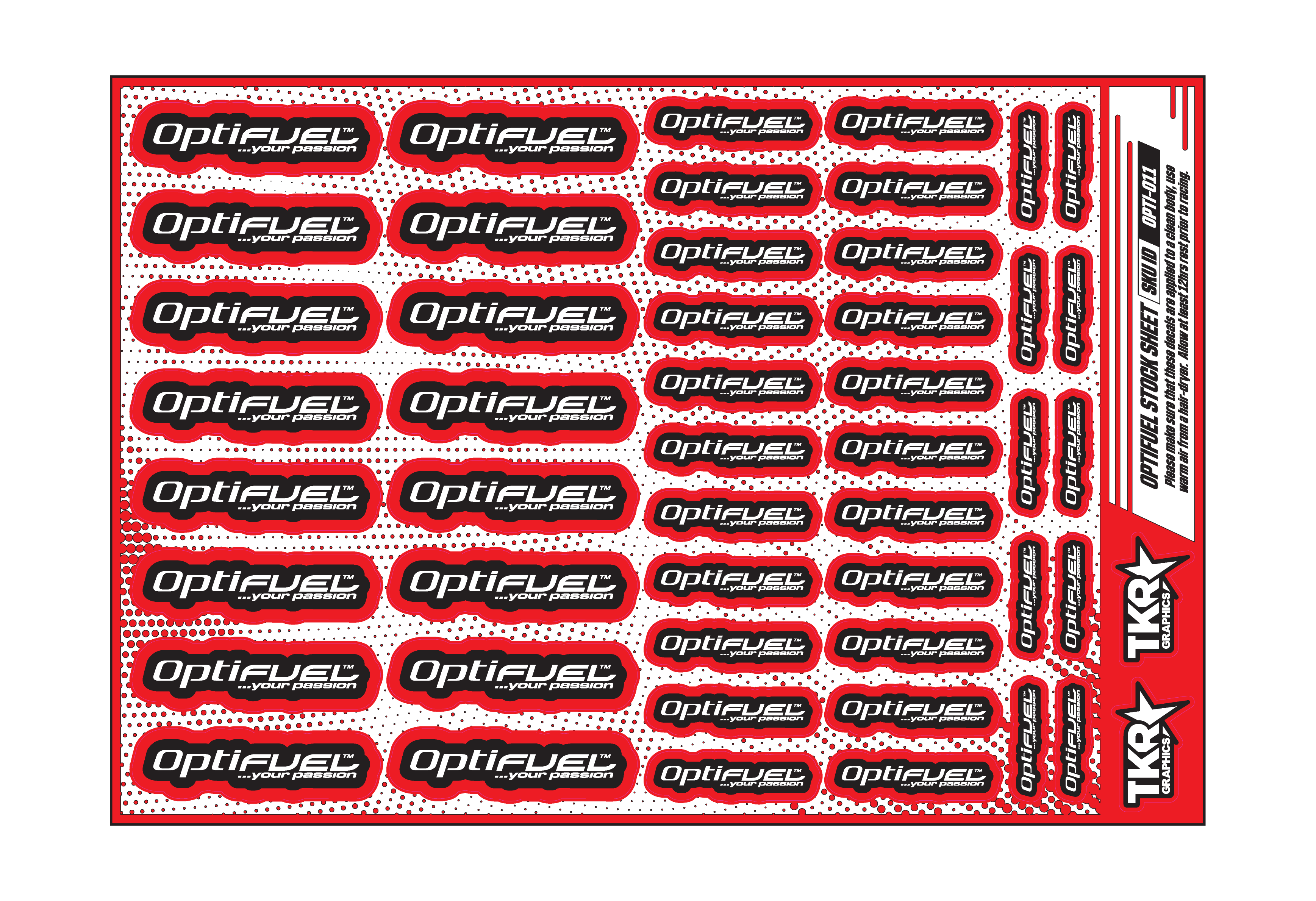 OPTIFUEL A5 STOCK SHEET